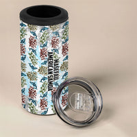 Personalized Masefau American Samoa 4 in 1 Can Cooler Tumbler Vintage Whale Hibiscus Ocean Waves TS04 - Polynesian Pride