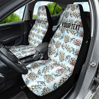 Personalized Masefau American Samoa Car Seat Cover Vintage Whale Hibiscus Ocean Waves TS04 - Polynesian Pride