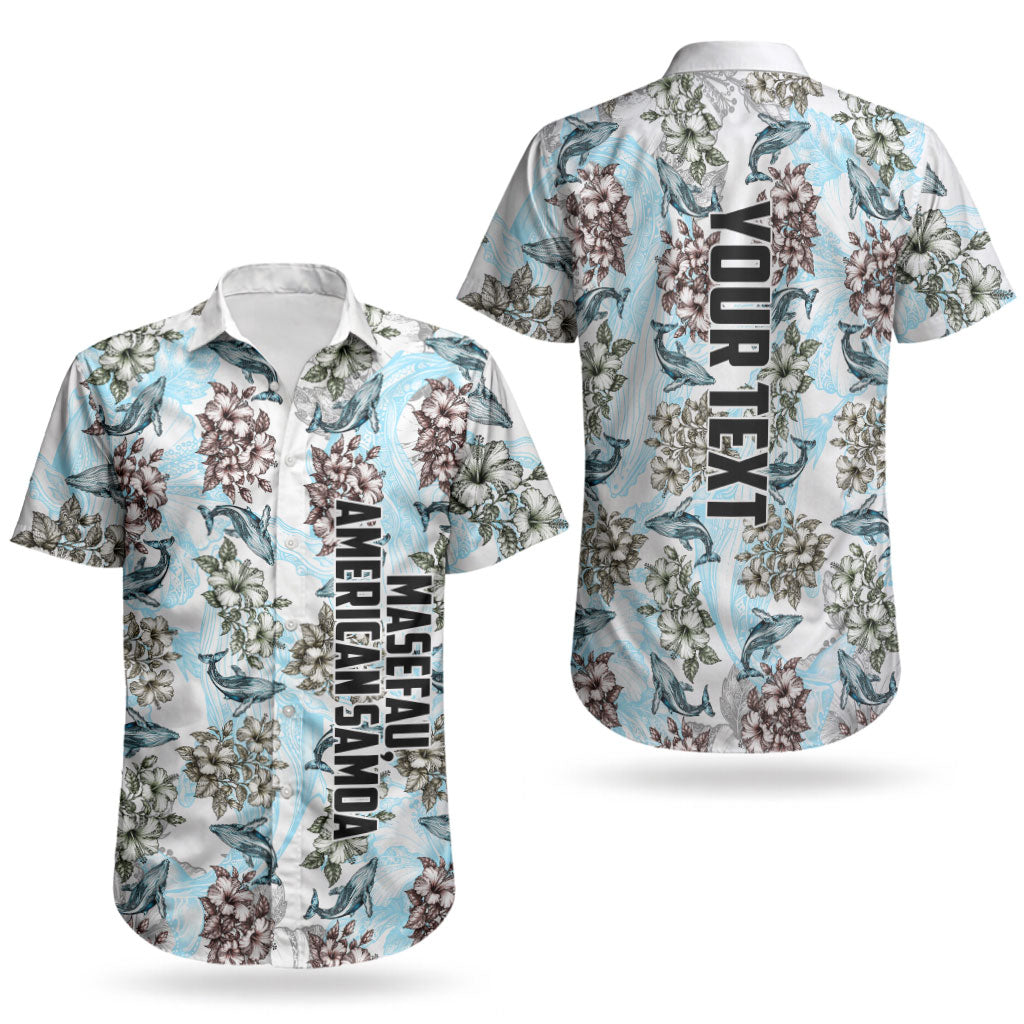 Personalized Masefau American Samoa Couples Matching Summer Maxi Dress and Hawaiian Shirt Vintage Whale Hibiscus Ocean Waves TS04 - Polynesian Pride