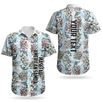 Personalized Masefau American Samoa Couples Matching Summer Maxi Dress and Hawaiian Shirt Vintage Whale Hibiscus Ocean Waves TS04 - Polynesian Pride