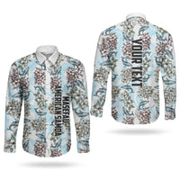 Personalized Masefau American Samoa Couples Matching Summer Maxi Dress and Long Sleeve Button Shirt Vintage Whale Hibiscus Ocean Waves TS04 - Polynesian Pride