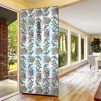 Personalized Masefau American Samoa Door Cover Vintage Whale Hibiscus Ocean Waves TS04 - Polynesian Pride