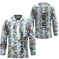 Personalized Masefau American Samoa Hockey Jersey Vintage Whale Hibiscus Ocean Waves TS04 - Polynesian Pride