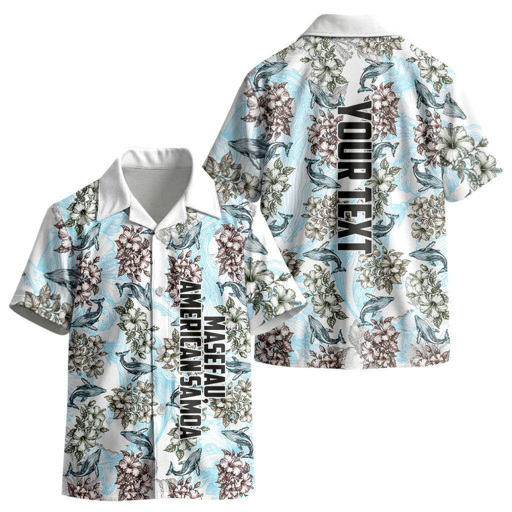 Personalized Masefau American Samoa Kid Hawaiian Shirt Vintage Whale Hibiscus Ocean Waves TS04 - Polynesian Pride