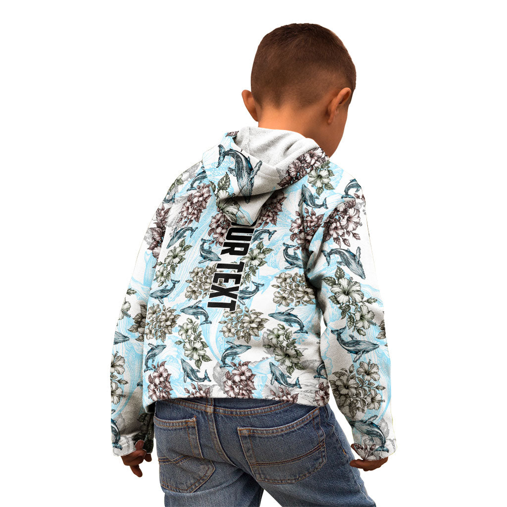 Personalized Masefau American Samoa Kid Hoodie Vintage Whale Hibiscus Ocean Waves TS04 - Polynesian Pride