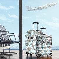 Personalized Masefau American Samoa Luggage Cover Vintage Whale Hibiscus Ocean Waves TS04 - Polynesian Pride