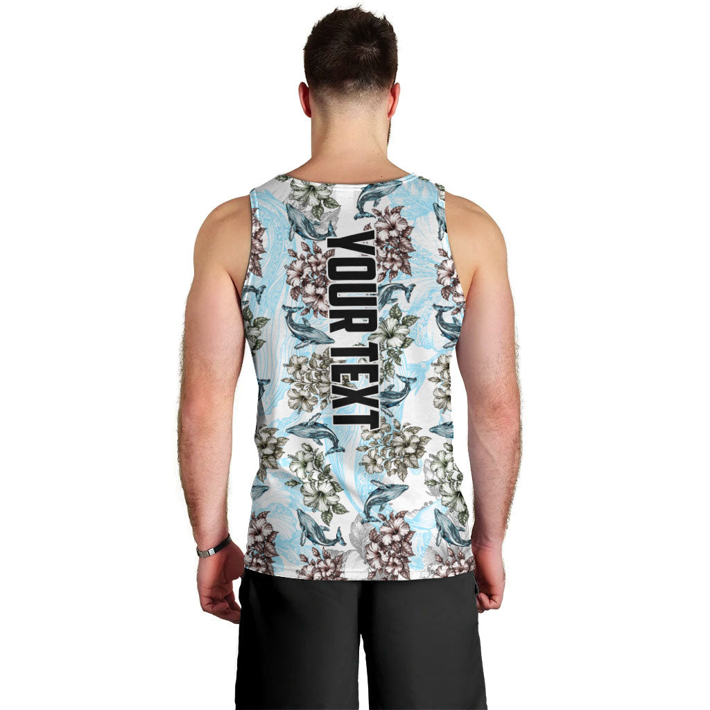 Personalized Masefau American Samoa Men Tank Top Vintage Whale Hibiscus Ocean Waves TS04 - Polynesian Pride
