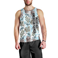 Personalized Masefau American Samoa Men Tank Top Vintage Whale Hibiscus Ocean Waves TS04 - Polynesian Pride