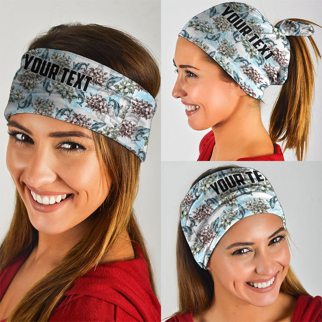 Personalized Masefau American Samoa Neck Gaiter Vintage Whale Hibiscus Ocean Waves TS04 - Polynesian Pride