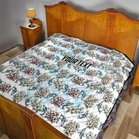 Personalized Masefau American Samoa Quilt Vintage Whale Hibiscus Ocean Waves TS04 - Polynesian Pride
