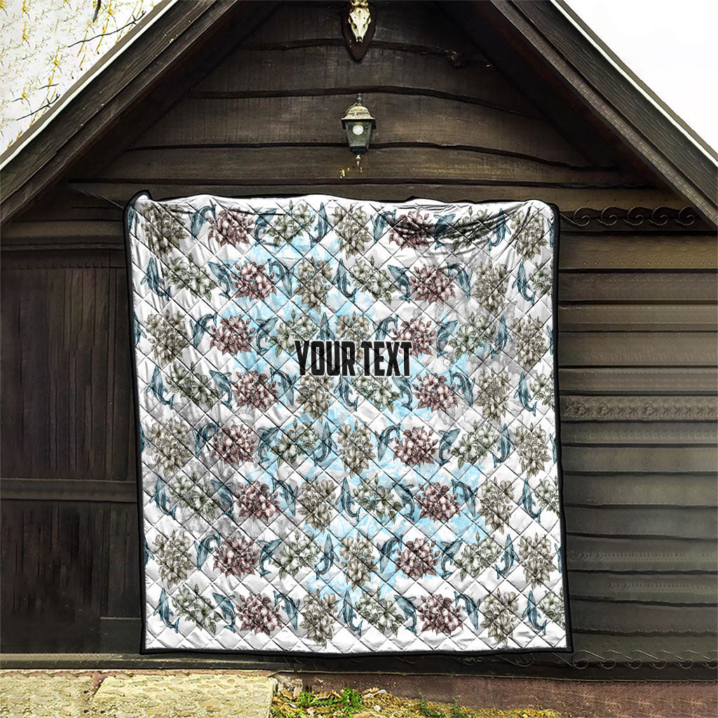 Personalized Masefau American Samoa Quilt Vintage Whale Hibiscus Ocean Waves TS04 - Polynesian Pride