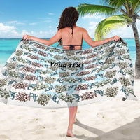 Personalized Masefau American Samoa Sarong Vintage Whale Hibiscus Ocean Waves TS04 - Polynesian Pride