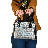 Personalized Masefau American Samoa Shoulder Handbag Vintage Whale Hibiscus Ocean Waves TS04 One Size White Blue - Polynesian Pride