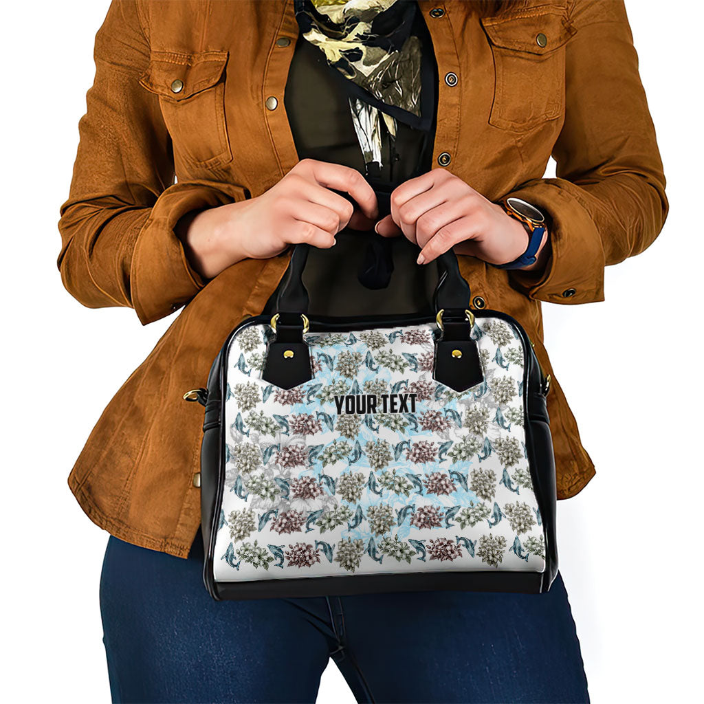 Personalized Masefau American Samoa Shoulder Handbag Vintage Whale Hibiscus Ocean Waves TS04 - Polynesian Pride