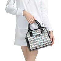 Personalized Masefau American Samoa Shoulder Handbag Vintage Whale Hibiscus Ocean Waves TS04 - Polynesian Pride