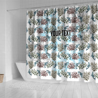 Personalized Masefau American Samoa Shower Curtain Vintage Whale Hibiscus Ocean Waves TS04 - Polynesian Pride