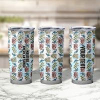 Personalized Masefau American Samoa Tumbler Cup Vintage Whale Hibiscus Ocean Waves TS04 - Polynesian Pride