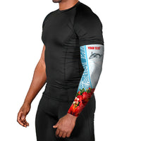 Personalized American Samoa Masefau Arm Sleeves Hibiscus Tropical Floral Whale Polynesian Tribal Pattern TS04 - Polynesian Pride