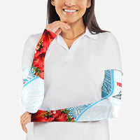 Personalized American Samoa Masefau Arm Sleeves Hibiscus Tropical Floral Whale Polynesian Tribal Pattern TS04 - Polynesian Pride