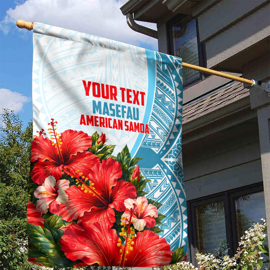 Personalized American Samoa Masefau Garden Flag Hibiscus Tropical Floral Whale Polynesian Tribal Pattern TS04 - Polynesian Pride