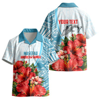 Personalized American Samoa Masefau Kid Hawaiian Shirt Hibiscus Tropical Floral Whale Polynesian Tribal Pattern TS04 - Polynesian Pride