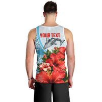 Personalized American Samoa Masefau Men Tank Top Hibiscus Tropical Floral Whale Polynesian Tribal Pattern TS04 - Polynesian Pride