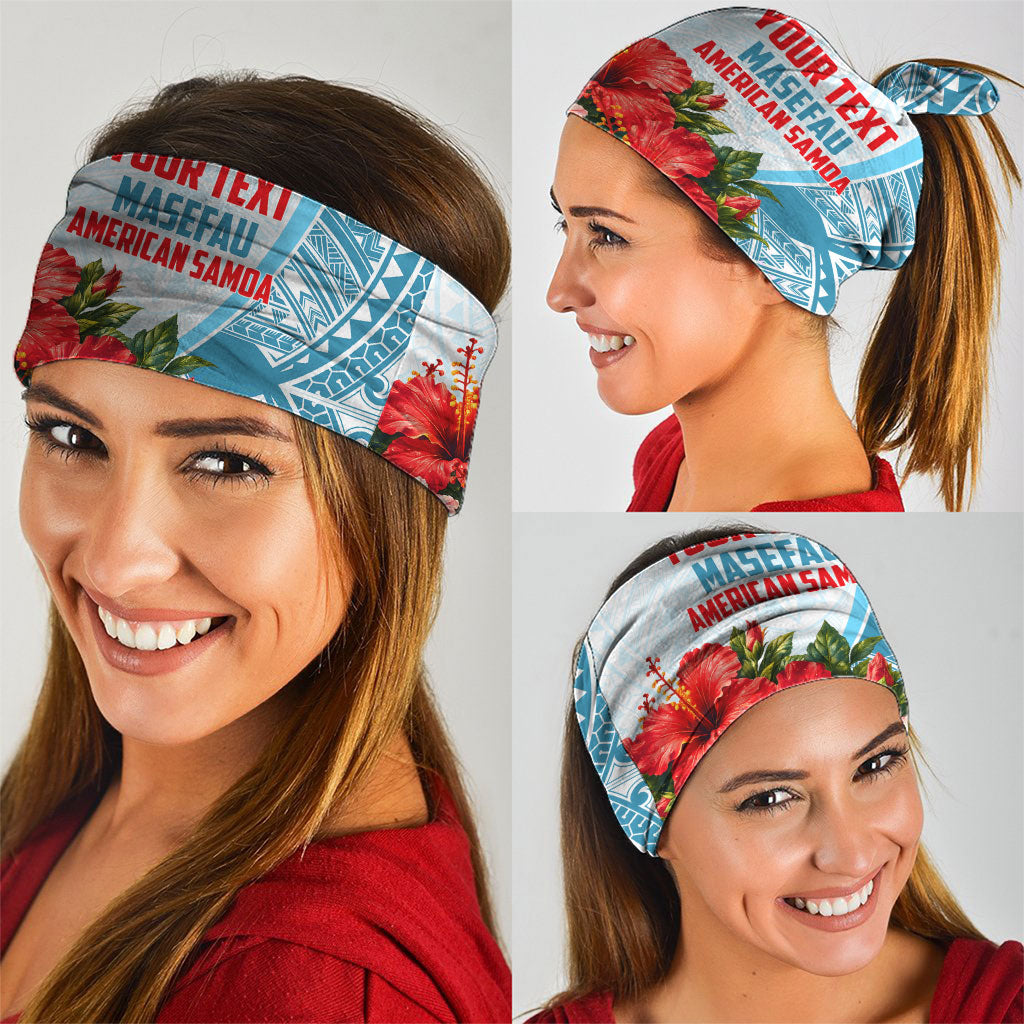 Personalized American Samoa Masefau Neck Gaiter Hibiscus Tropical Floral Whale Polynesian Tribal Pattern TS04 - Polynesian Pride