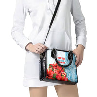 Personalized American Samoa Masefau Shoulder Handbag Hibiscus Tropical Floral Whale Polynesian Tribal Pattern TS04 - Polynesian Pride