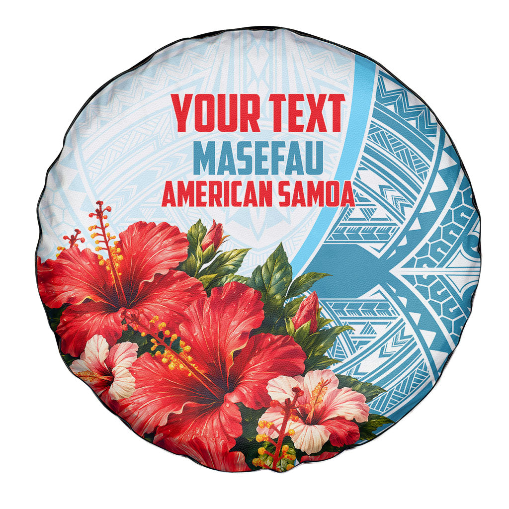 Personalized American Samoa Masefau Spare Tire Cover Hibiscus Tropical Floral Whale Polynesian Tribal Pattern TS04 - Polynesian Pride