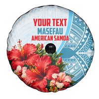 Personalized American Samoa Masefau Spare Tire Cover Hibiscus Tropical Floral Whale Polynesian Tribal Pattern TS04 - Polynesian Pride