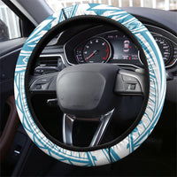 American Samoa Masefau Steering Wheel Cover Hibiscus Tropical Floral Whale Polynesian Tribal Pattern TS04 - Polynesian Pride