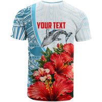 Personalized American Samoa Masefau T Shirt Hibiscus Tropical Floral Whale Polynesian Tribal Pattern TS04 - Polynesian Pride