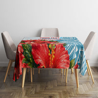 Personalized American Samoa Masefau Tablecloth Hibiscus Tropical Floral Whale Polynesian Tribal Pattern TS04 - Polynesian Pride