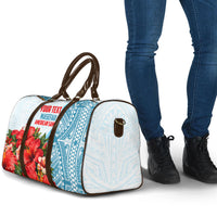 Personalized American Samoa Masefau Travel Bag Hibiscus Tropical Floral Whale Polynesian Tribal Pattern TS04 - Polynesian Pride