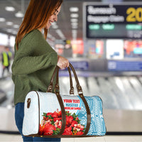 Personalized American Samoa Masefau Travel Bag Hibiscus Tropical Floral Whale Polynesian Tribal Pattern TS04 - Polynesian Pride