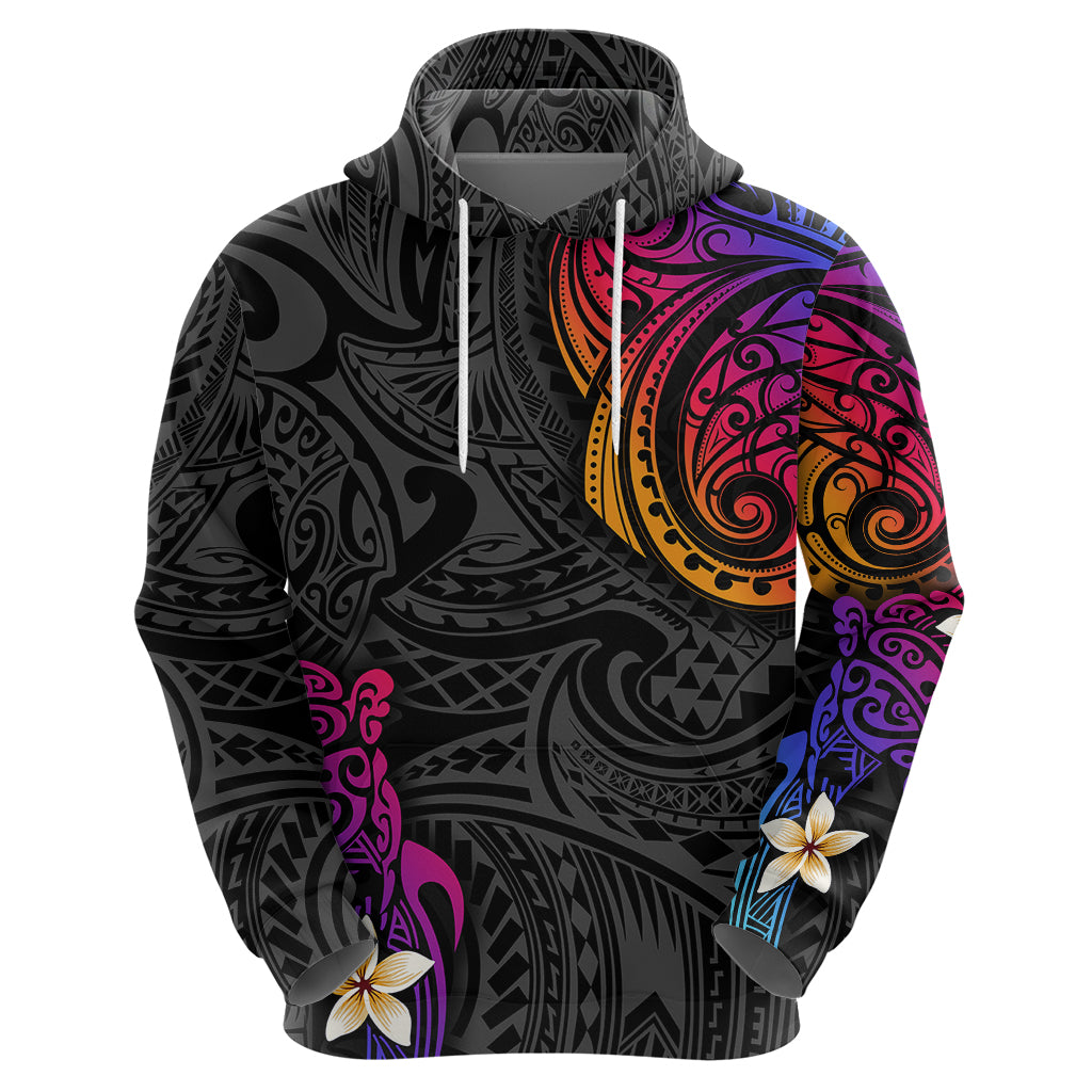 Turtle and Plumeria - Polynesian Hoodie TS04 - Polynesian Pride