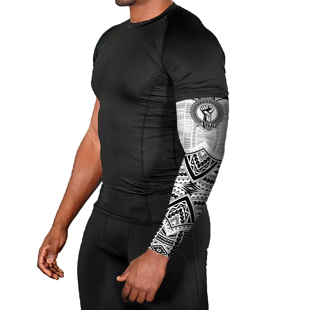 Aiga Samoa Raised Fist Arm Sleeves Polynesian Tribal Tattoo Art Family Pride TS04 - Polynesian Pride