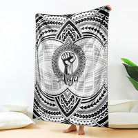 Aiga Samoa Raised Fist Blanket Polynesian Tribal Tattoo Art Family Pride TS04 - Polynesian Pride