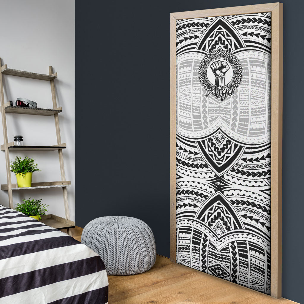 Aiga Samoa Raised Fist Door Cover Polynesian Tribal Tattoo Art Family Pride TS04 - Polynesian Pride