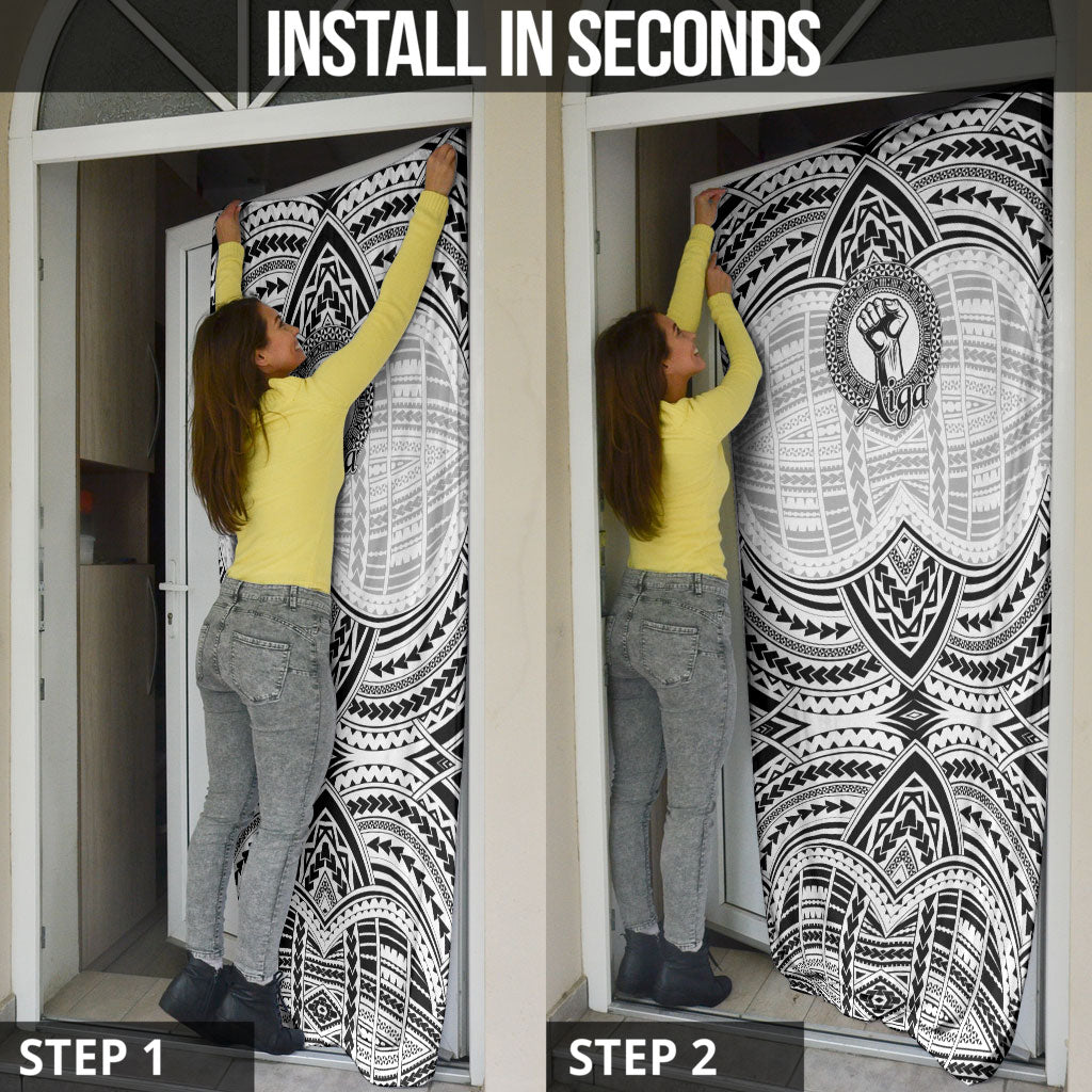 Aiga Samoa Raised Fist Door Cover Polynesian Tribal Tattoo Art Family Pride TS04 - Polynesian Pride