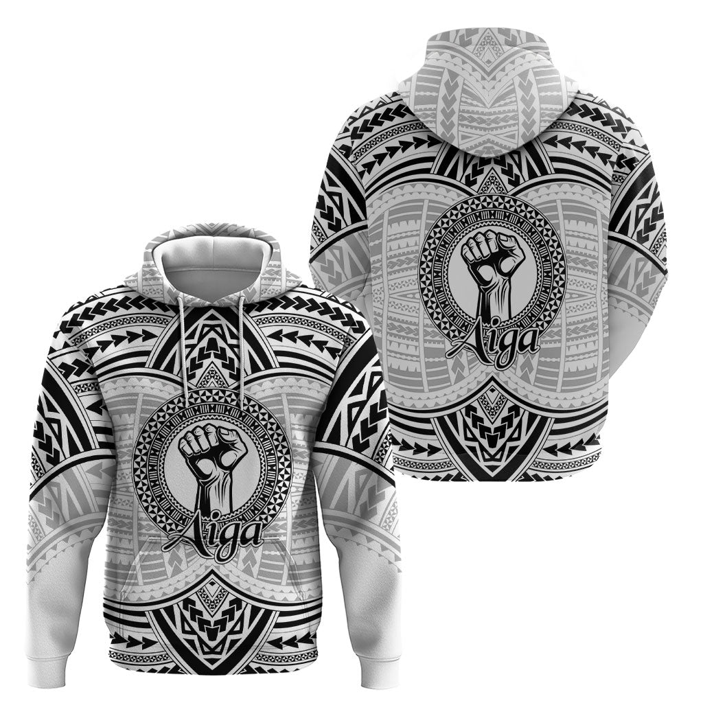 Aiga Samoa Raised Fist Hoodie Polynesian Tribal Tattoo Art Family Pride TS04 - Polynesian Pride