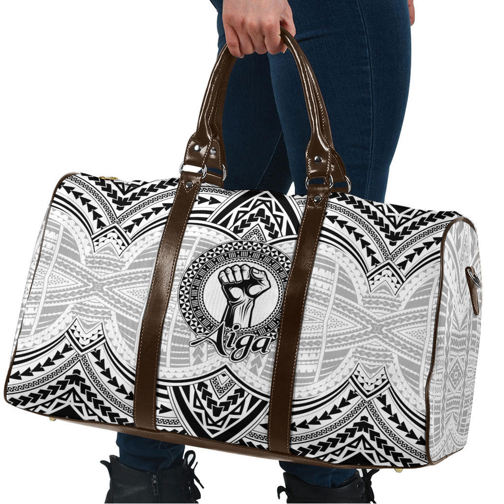 Aiga Samoa Raised Fist Travel Bag Polynesian Tribal Tattoo Art Family Pride TS04 - Polynesian Pride