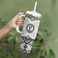 Aiga Samoa Raised Fist Tumbler With Handle Polynesian Tribal Tattoo Art Family Pride TS04 - Polynesian Pride