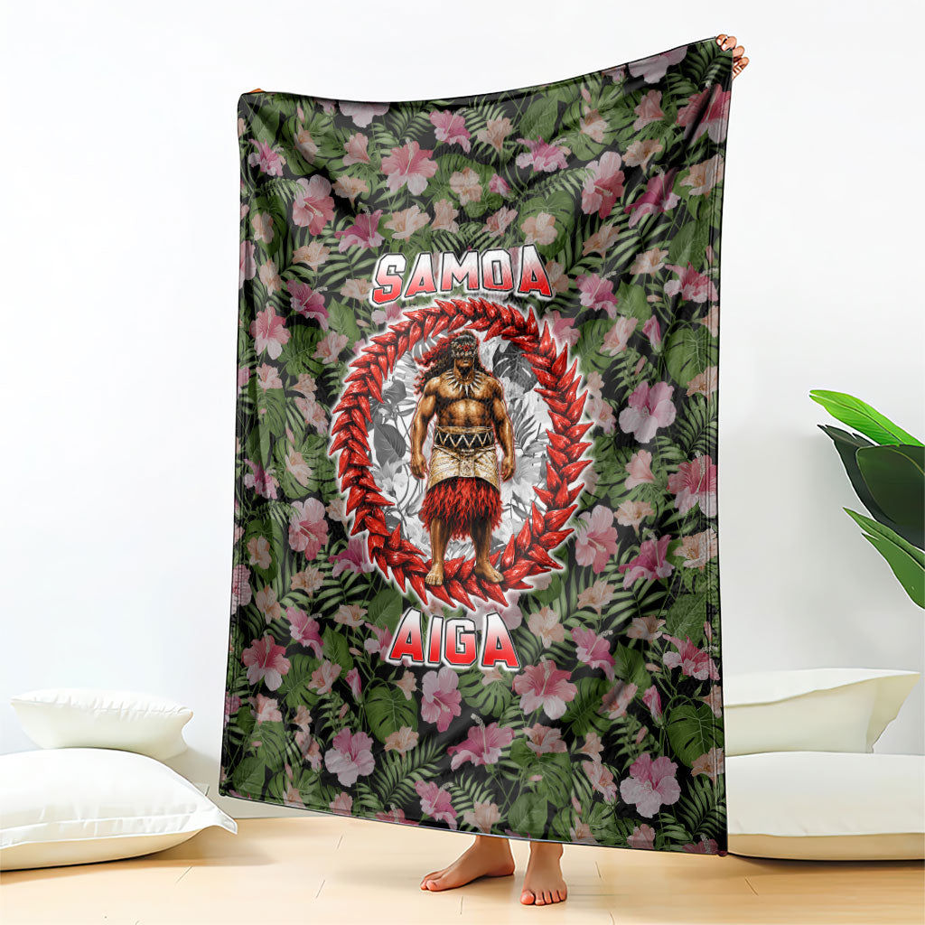 Samoa Aiga Polynesian Blanket Tropical Floral Hibiscus Pattern Island Heritage TS04 - Polynesian Pride