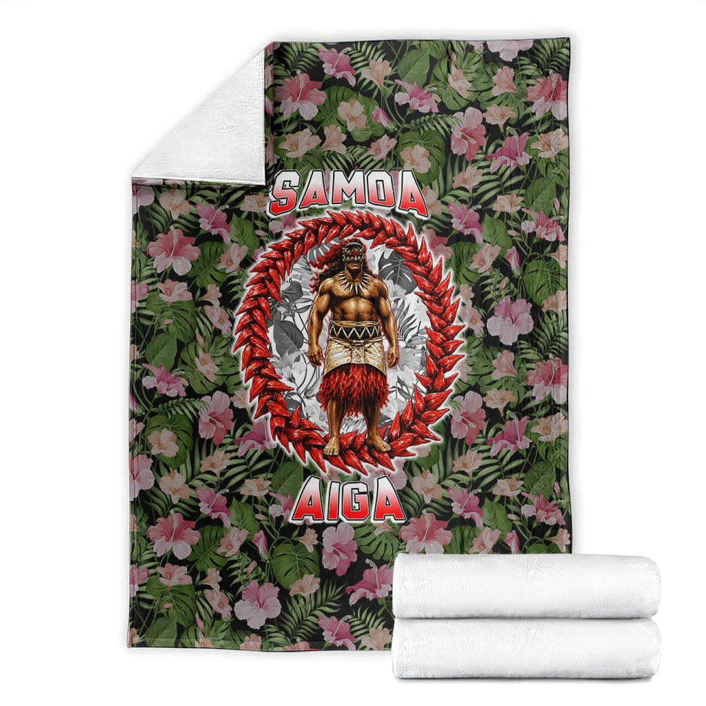 Samoa Aiga Polynesian Blanket Tropical Floral Hibiscus Pattern Island Heritage TS04 - Polynesian Pride