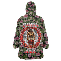 Samoa Aiga Polynesian Wearable Blanket Hoodie Tropical Floral Hibiscus Pattern Island Heritage TS04 - Polynesian Pride