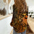 Zodiac Scorpio Women Casual Shirt Polynesian in Orange TS04 - Polynesian Pride