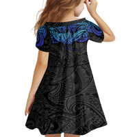 Polynesian Ray Pattern Kid Short Sleeve Dress TS04 - Polynesian Pride
