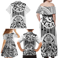 Hawaii Family Matching Off Shoulder Maxi Dress and Hawaiian Shirt with Polynesian Turtle TS04 - Polynesian Pride