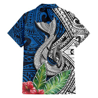 Polynesian Family Matching Off Shoulder Maxi Dress and Hawaiian Shirt Whale Pattern and Hibiscus Flowers TS04 - Polynesian Pride